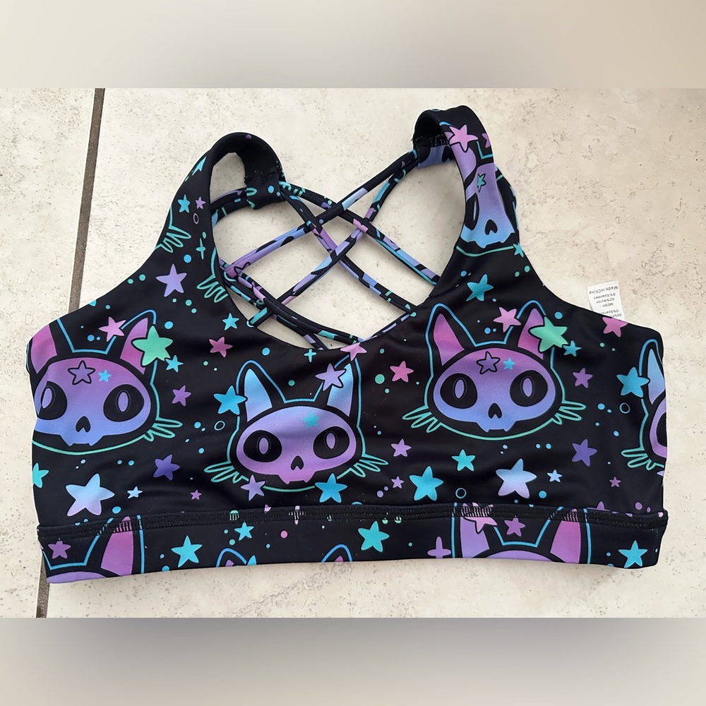 CVG med Cosmic Kitty butterfly back bra